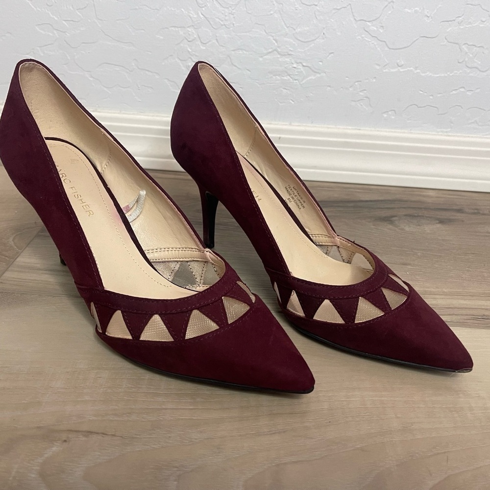 Maroon Marc Fisher Heels